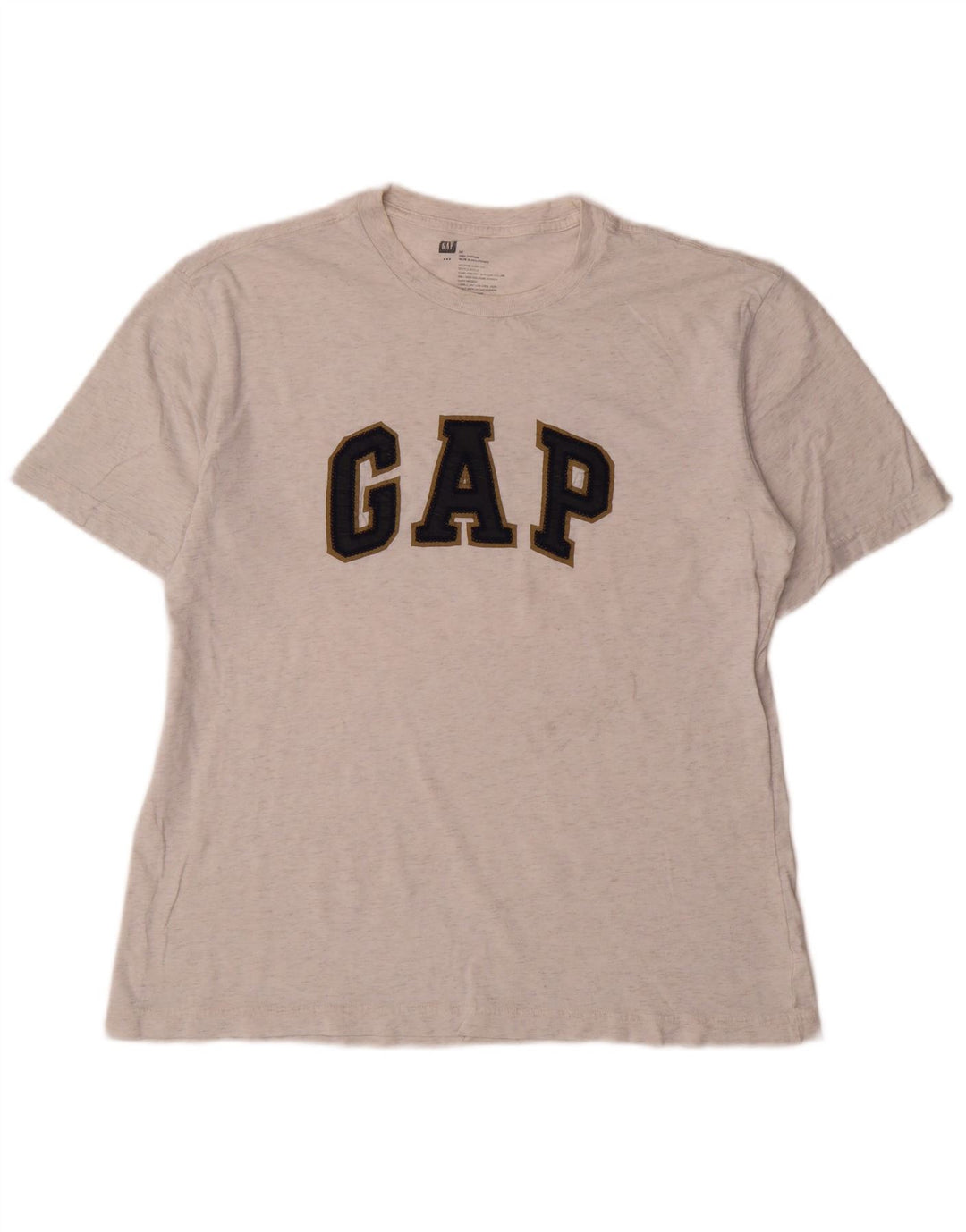 Gap Herre grafisk T-shirt Top Medium Grey Flecked Bomuld