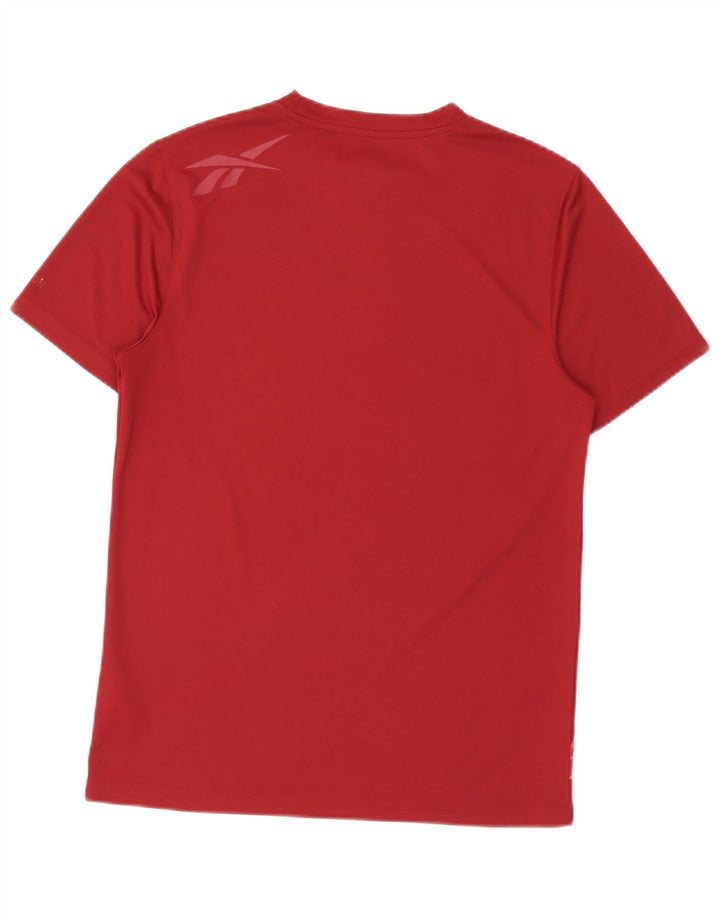 Reebok Herre Grafisk T-Shirt Top Lille Bourgogne Polyester