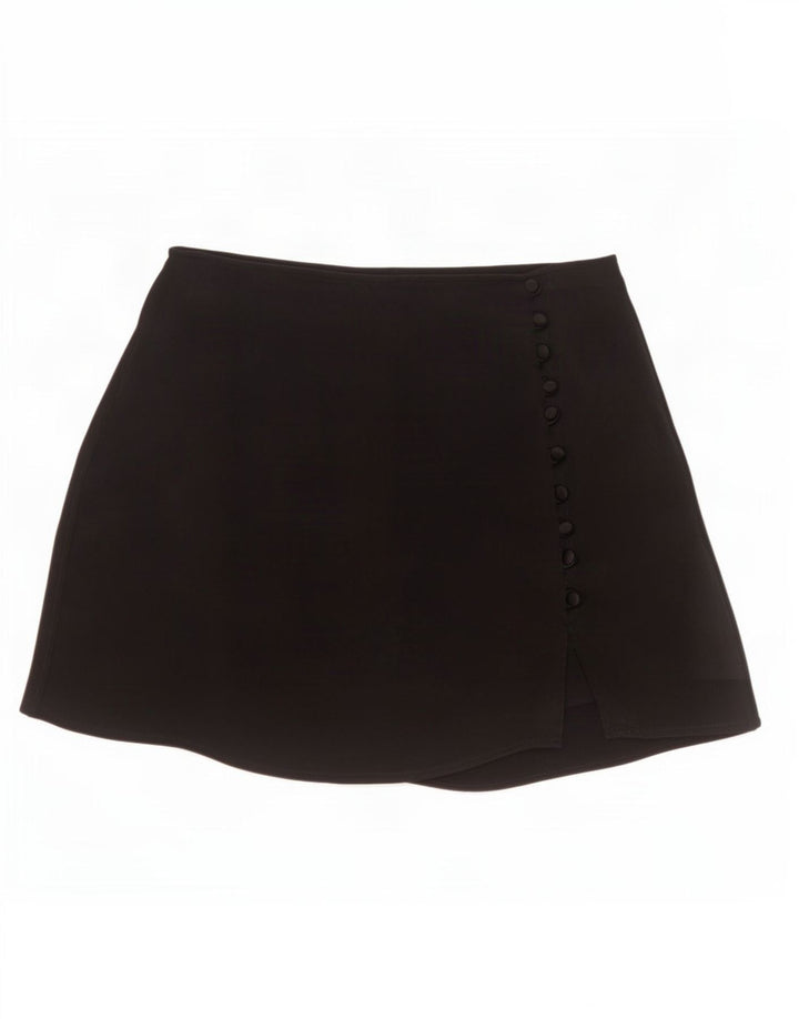 Zara Dame Mini Nederdel Large W30 Sort Viscose