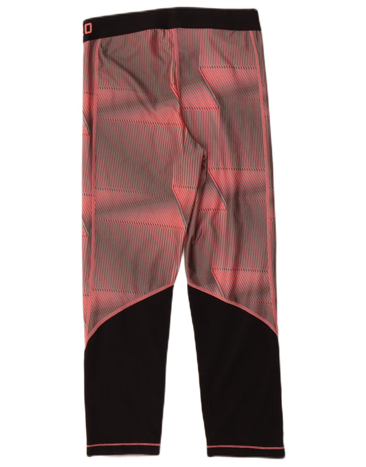 Nike Dame Dri Fit Grafiske Leggings UK 14 Medium Pink Geometric