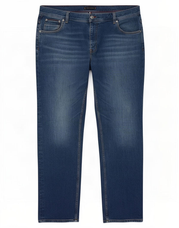 Tommy Hilfiger Herre Mercer Regular Fit Straight Jeans W42 L32 Blå Bomuld
