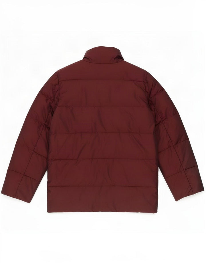 Zara polstret jakke til kvinder UK 14 Medium Maroon
