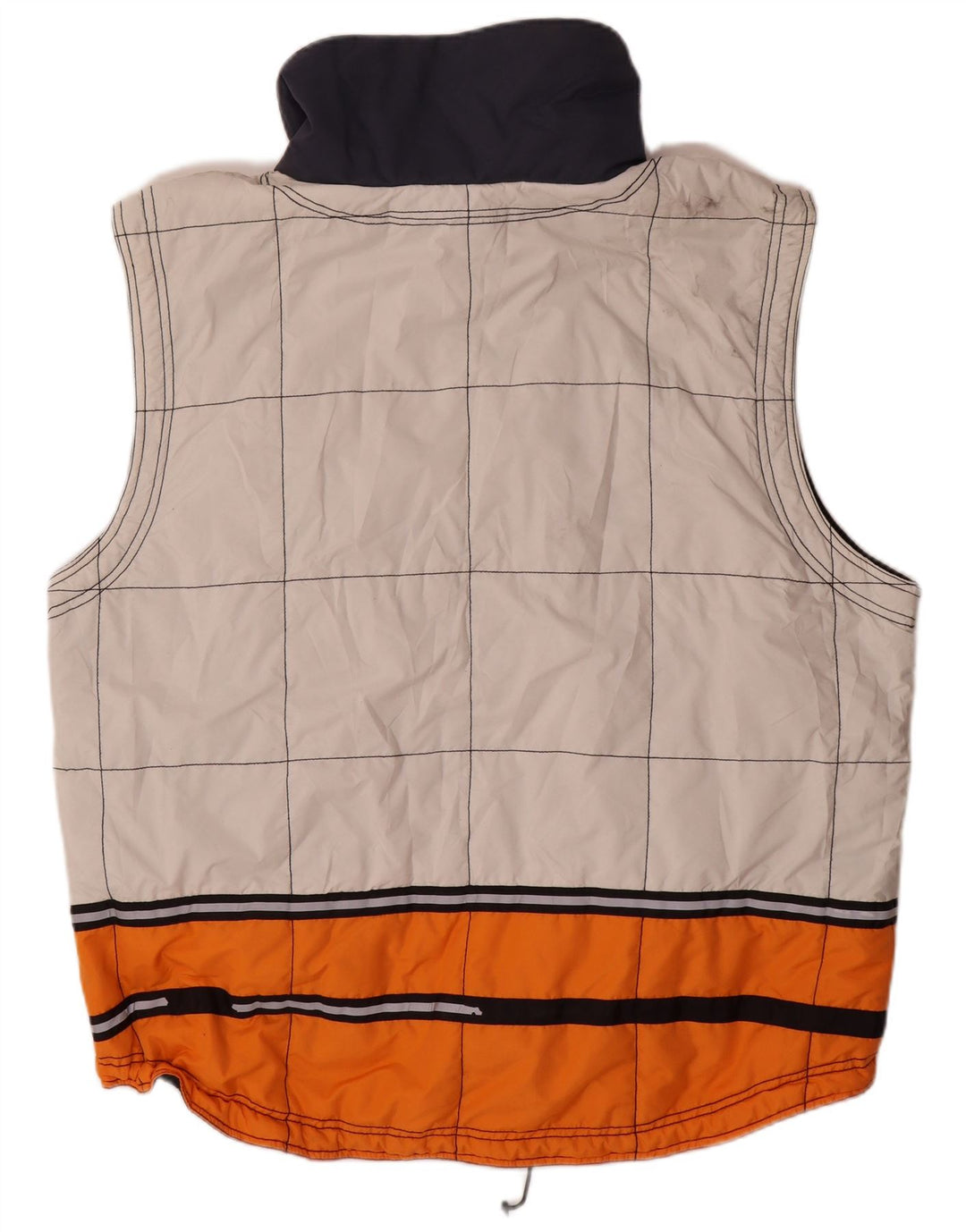 KILLTEC Herre Loose Fit Polstret Gilet UK 40 Large White Colourblock