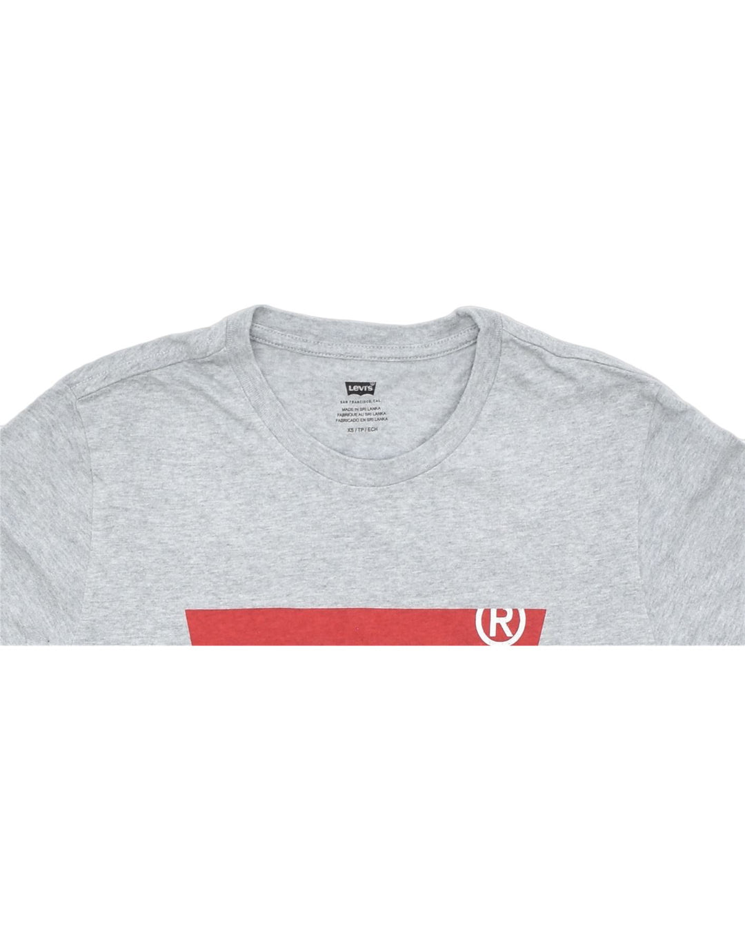 LEVI'S Mens Graphic T-Shirt Top XS Grey Cotton | Vintage | Thrift | Second-Hand | Used Clothing | Messina Hembry 