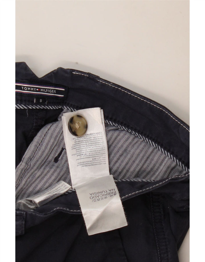 TOMMY HILFIGER Chino-shorts til kvinder US 8 Medium W32 Marineblå Bomuld