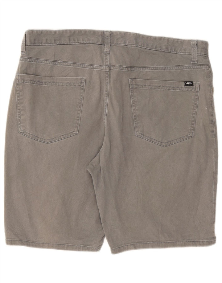Vans Herre Casual Shorts W34 Large Grå Bomuld