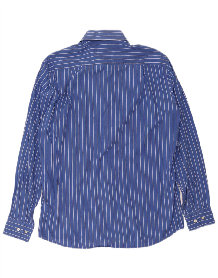 Roccobarocco Herreskjorte Str. 40 15 3/4 Medium Blå Nålestribe