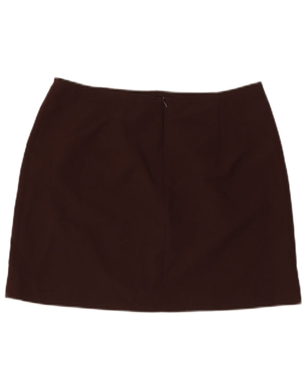 Zara Dame Mini Nederdel EU 42 Large W32 Brun