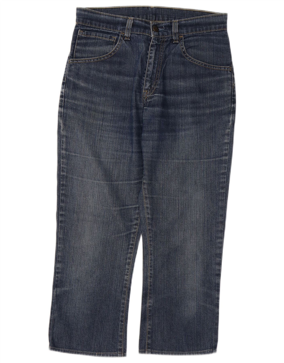 LEVI'S Dame 525 Cropped Jeans W28 L23 Blå Bomuld