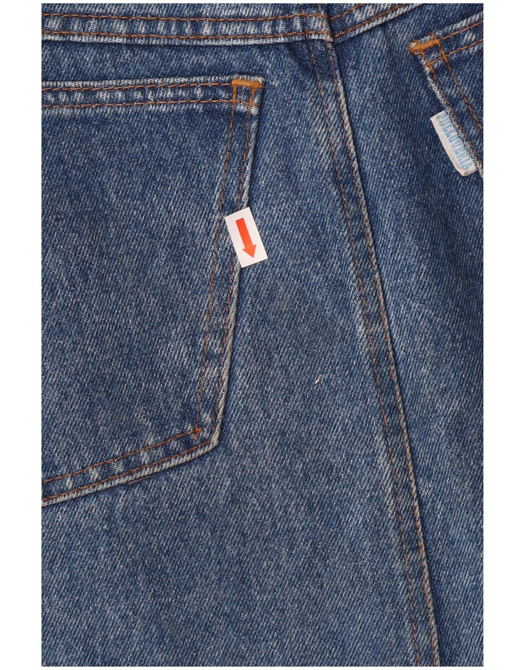 PULLOVERIA Womens Denim Skirt IT 44 Medium W28 Blue Cotton