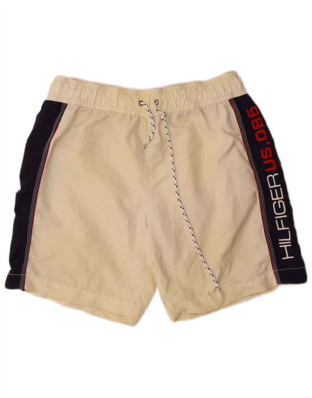 TOMMY HILFIGER Grafiske badeshorts til mænd, store off White Colourblock