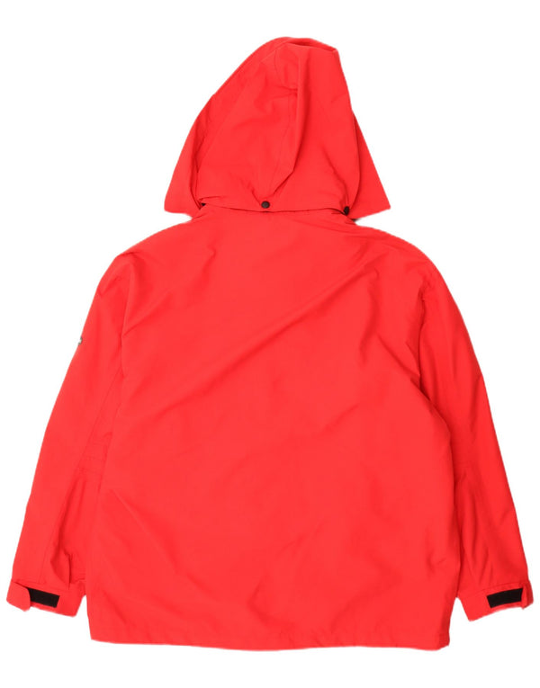 Bailo Dame Hætte Oversized regnjakke UK 14 Medium Rød Polyamid