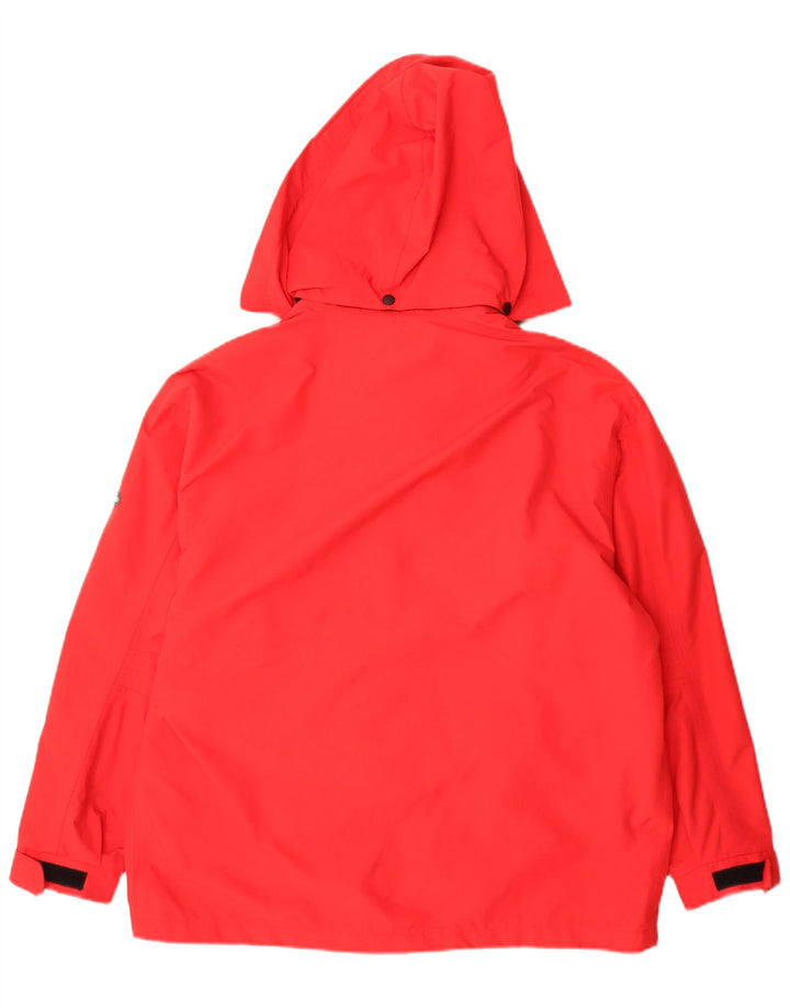 Bailo Dame Hætte Oversized regnjakke UK 14 Medium Rød Polyamid