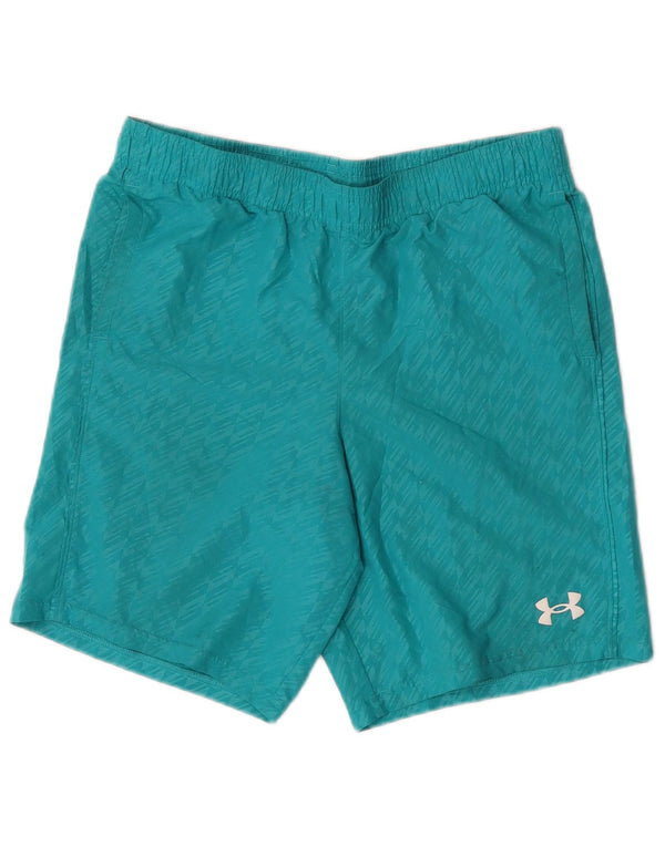 Under Armour Boys Sport Shorts 13-14 Years XL Blue Geometric