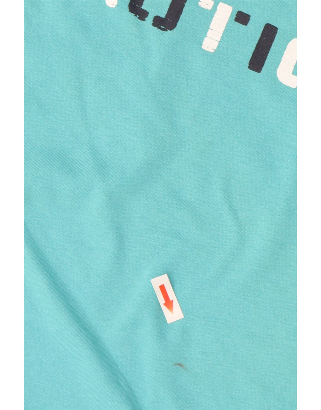 Nautica Herre grafisk T-shirt Top Medium turkis bomuld