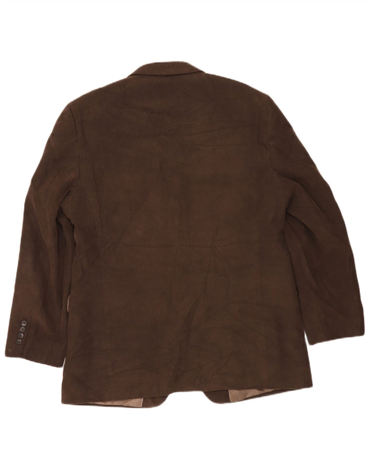 Marks & Spencer Herre 3-knaps Corduroy Blazer Jacket UK 42 Stor Brun