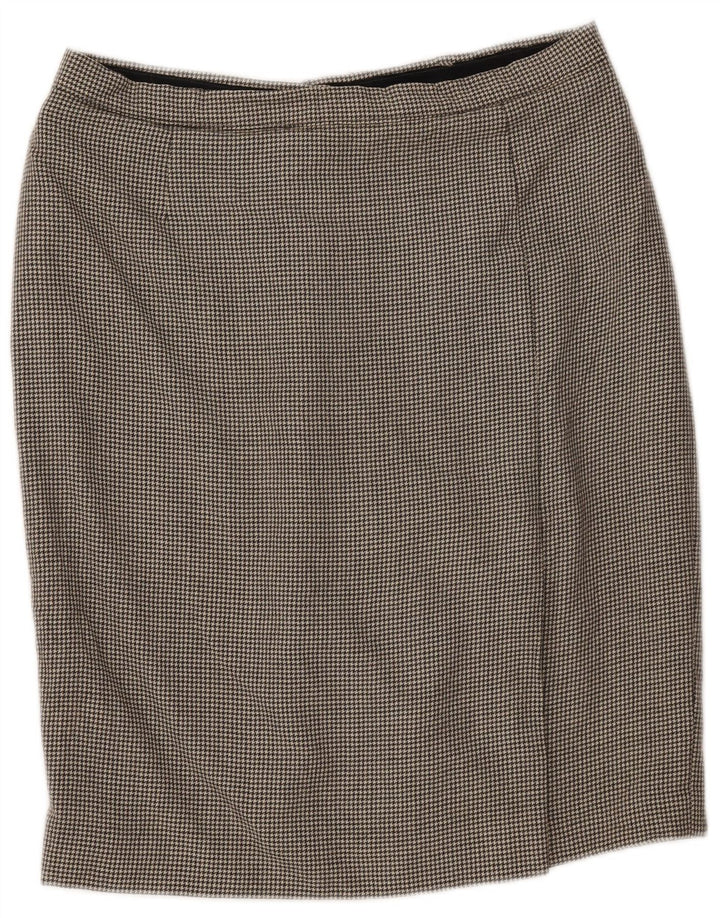 Vintage blyantnederdel til kvinder W30 Medium Grey Houndstooth