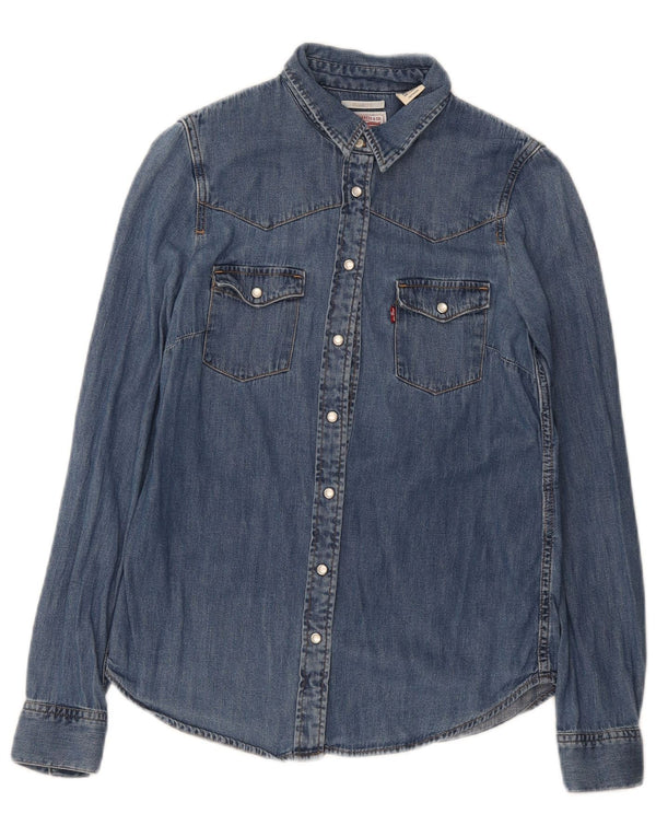 Levi's Dame denimskjorte i klassisk pasform UK 6 XS Blå