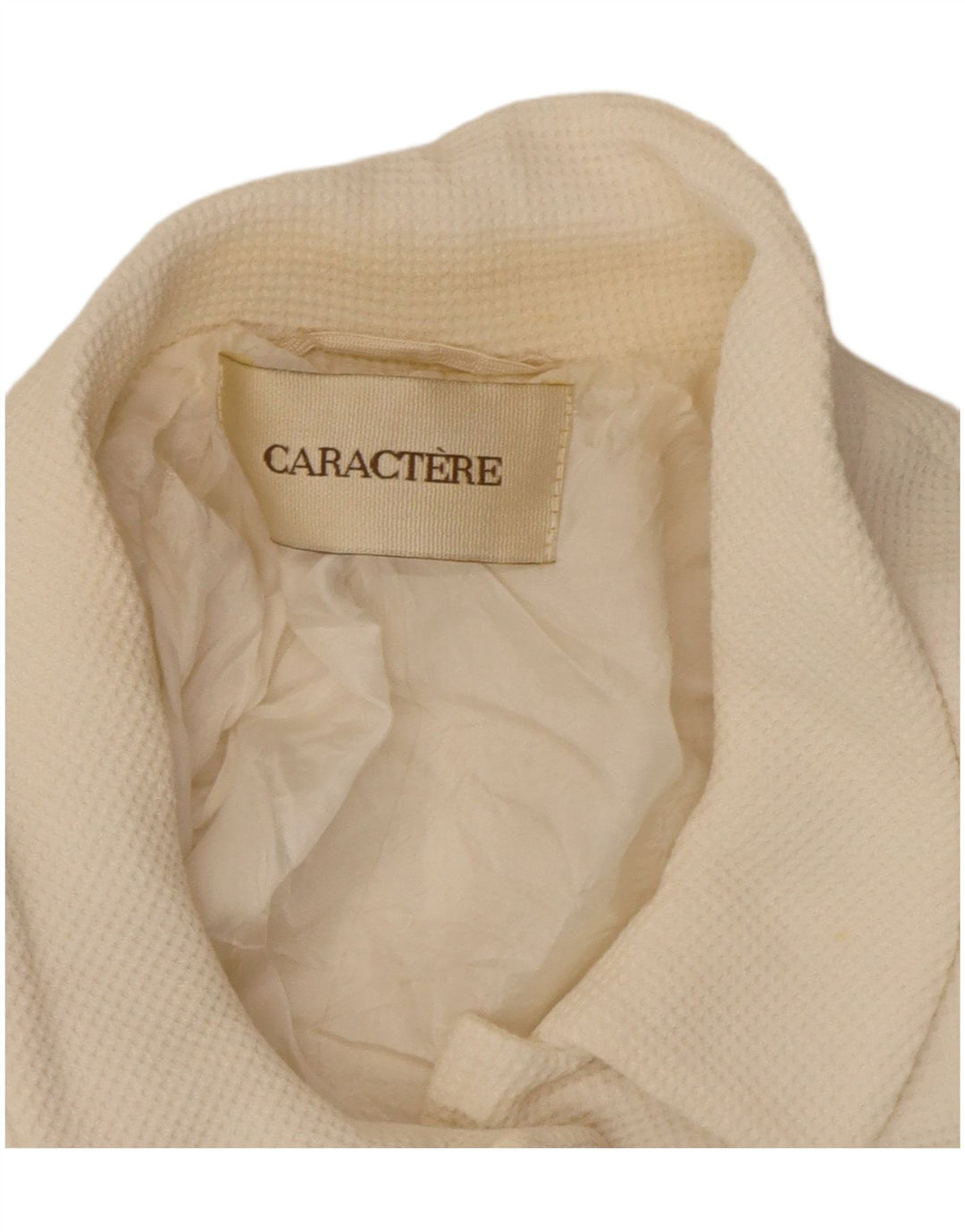 Caractere Dame Crop 4-knaps blazerjakke UK 12 Medium White