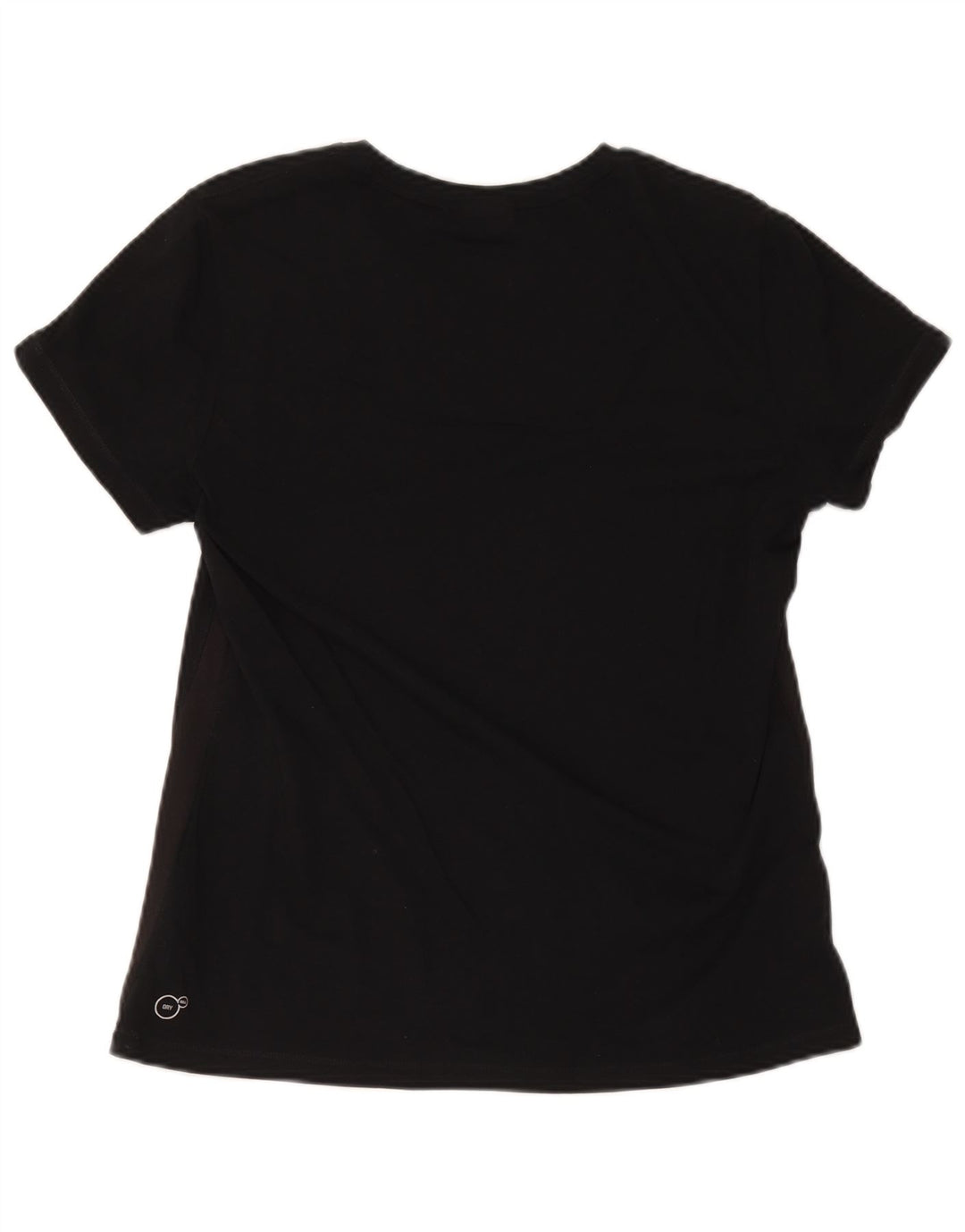 Puma Dame T-Shirt Top UK 16 Stor Sort Bomuld