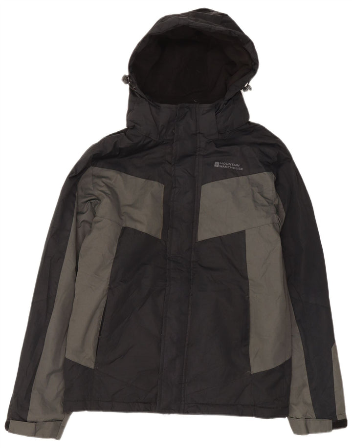 Mountain Warehouse Herre Windbreaker Jacket UK 34 XS Sort Colourblock