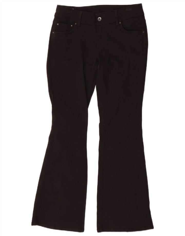 PEPE Jeans Dame Pimlico Mid Rise Flared W28 L30 Sort Bomuld