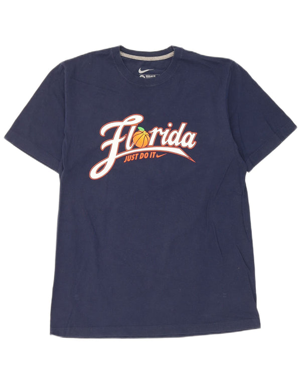 Nike Mens Florida Regular Fit Graphic T-Shirt Top Medium Navy Blue