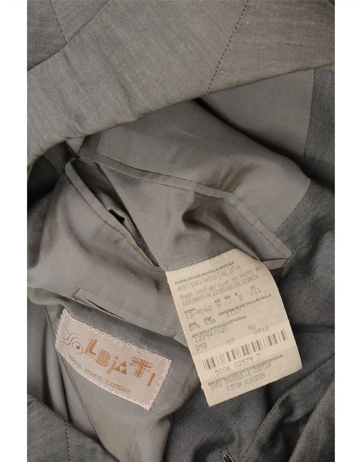 Hugo Boss Herre 3-knaps blazerjakke UK 42 XL Grå bomuld