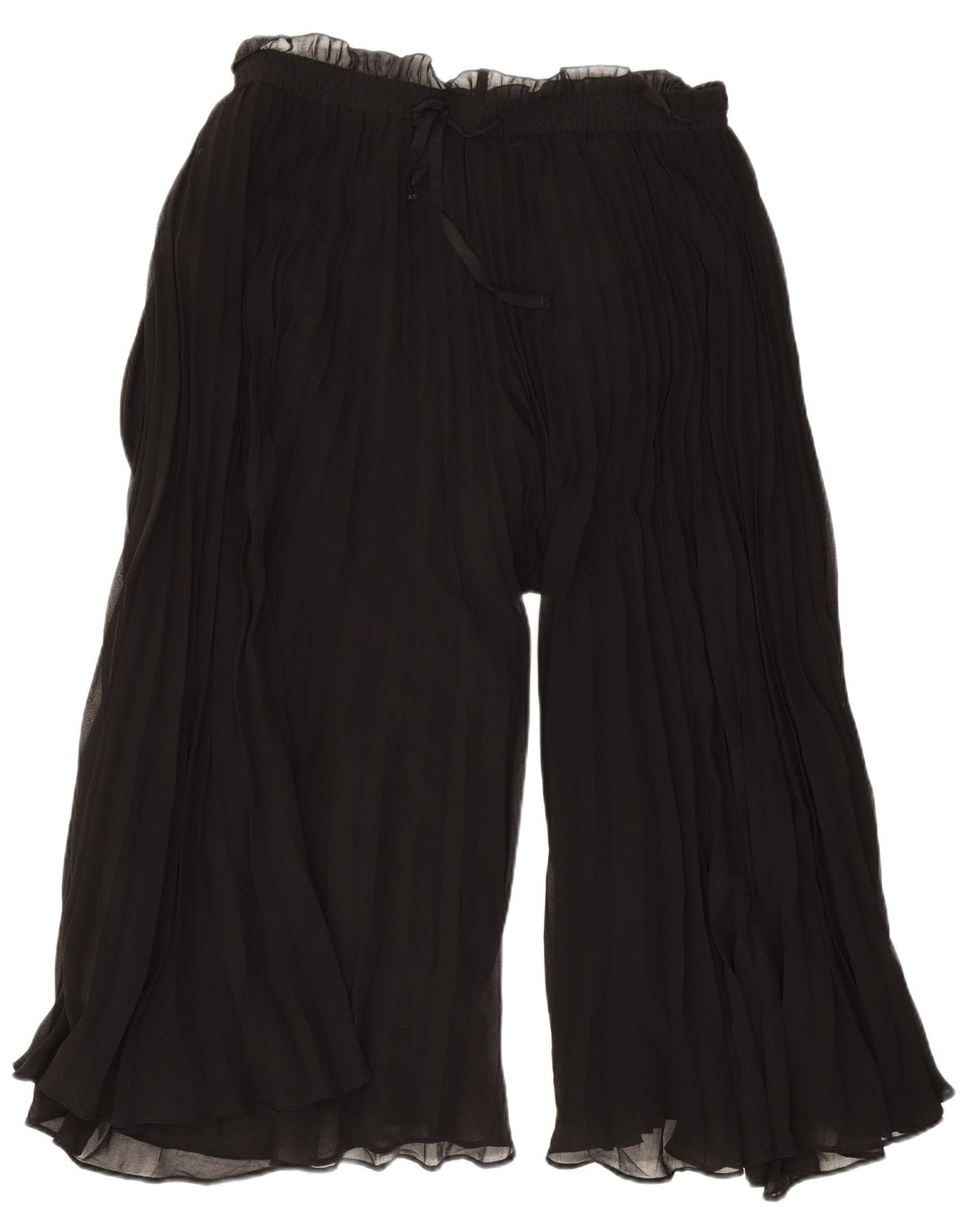 Zara Dame Cullotes Højtaljede Capri Bukser Medium W28 L20 Sort