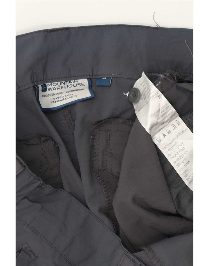 Mountain Warehouse Herre Cargo Shorts W40 XL Grå Nylon