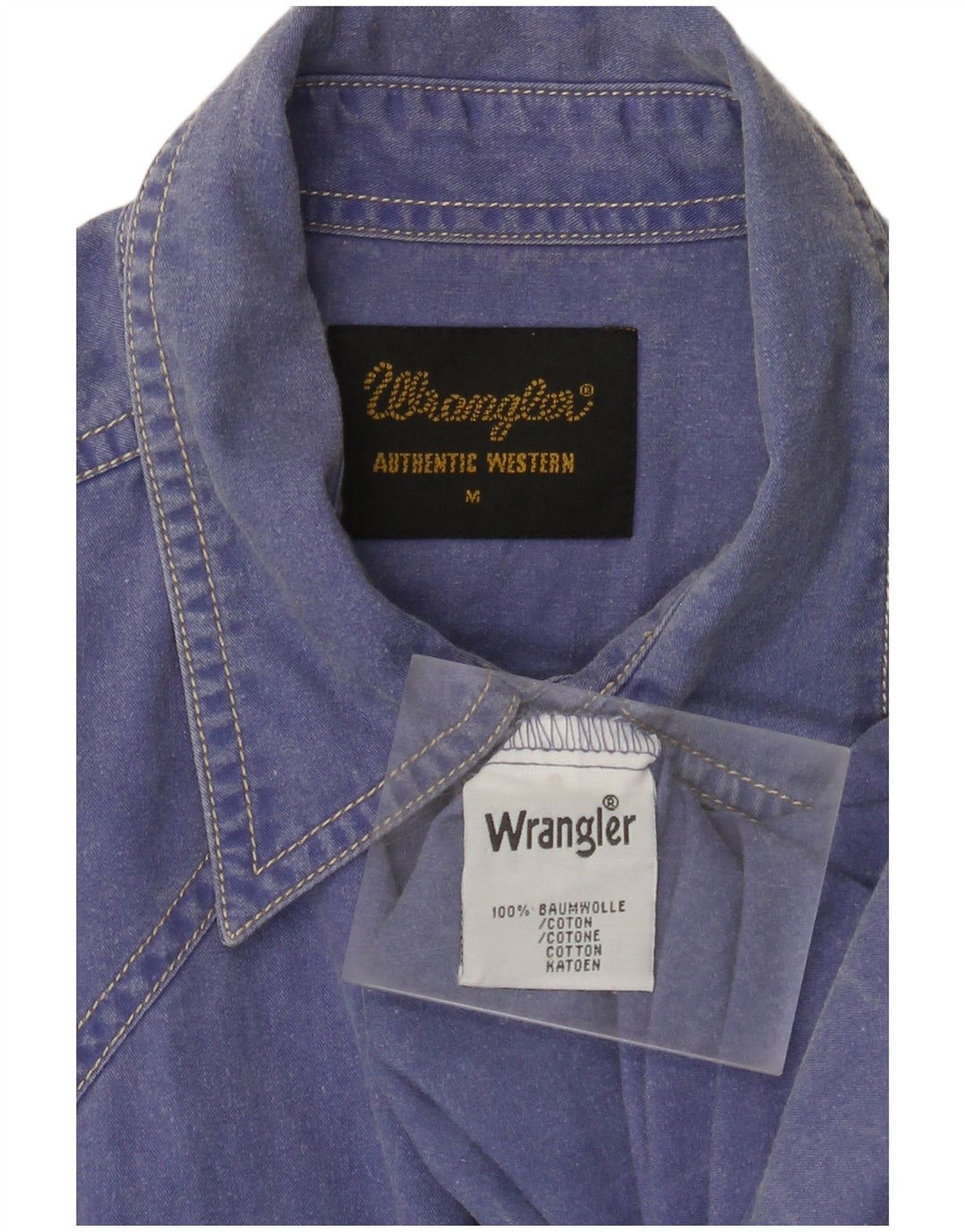 WRANGLER Herreskjorte Medium Blå Bomuld