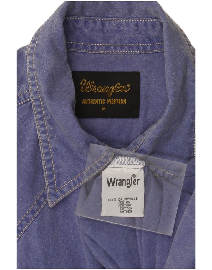 WRANGLER Herreskjorte Medium Blå Bomuld
