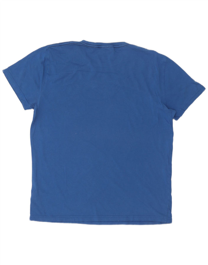 Gant Grafisk T-shirt top til mænd, stor blå bomuld