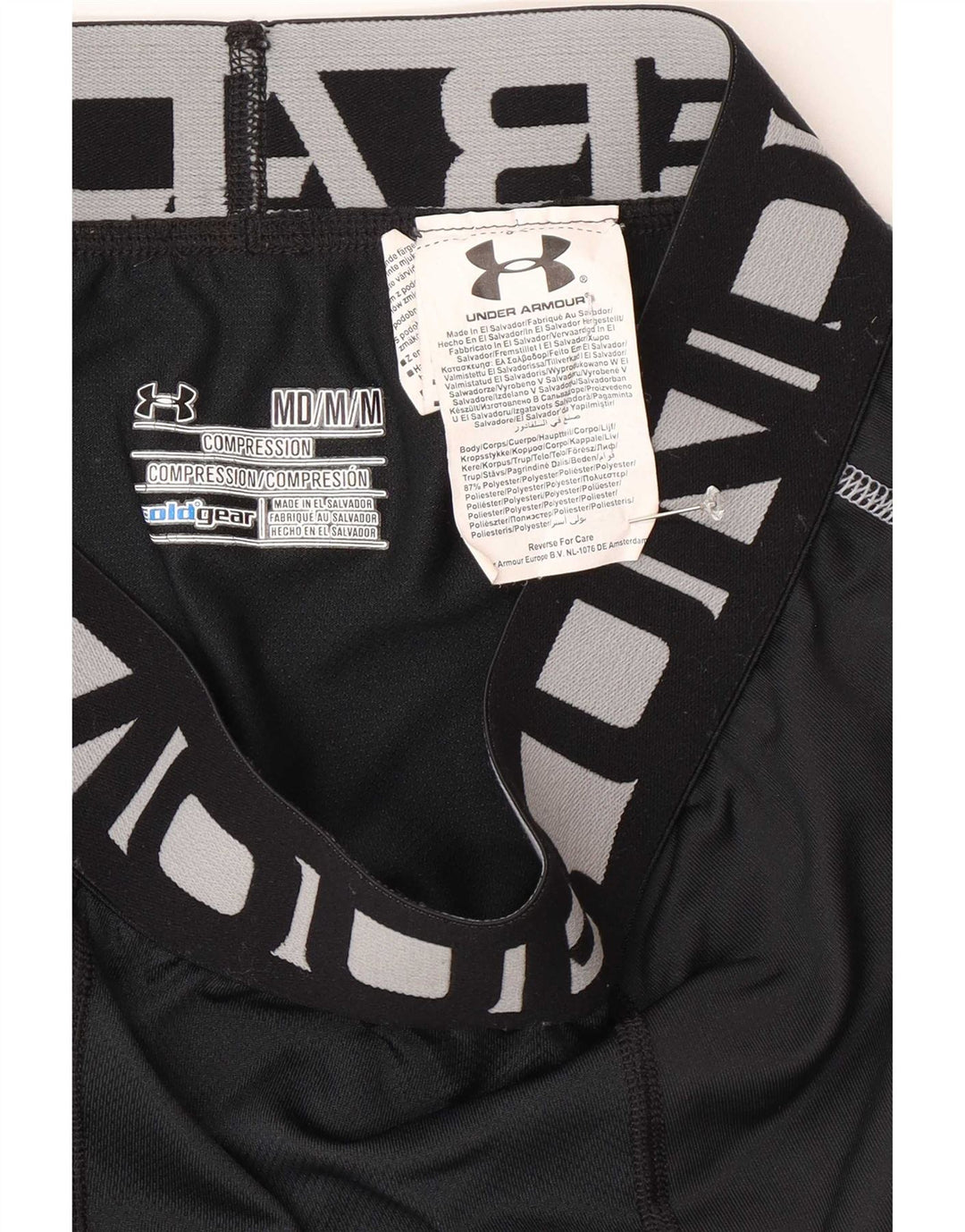 Under Armour Herre Grafiske Leggings Medium Sort Polyester