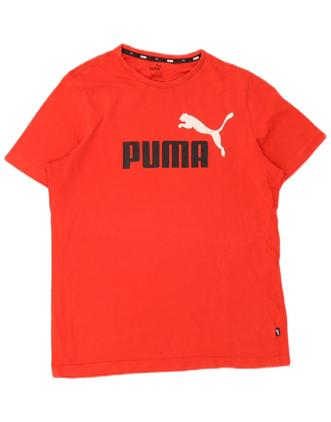Puma Herre Grafisk T-Shirt Top Medium Rød