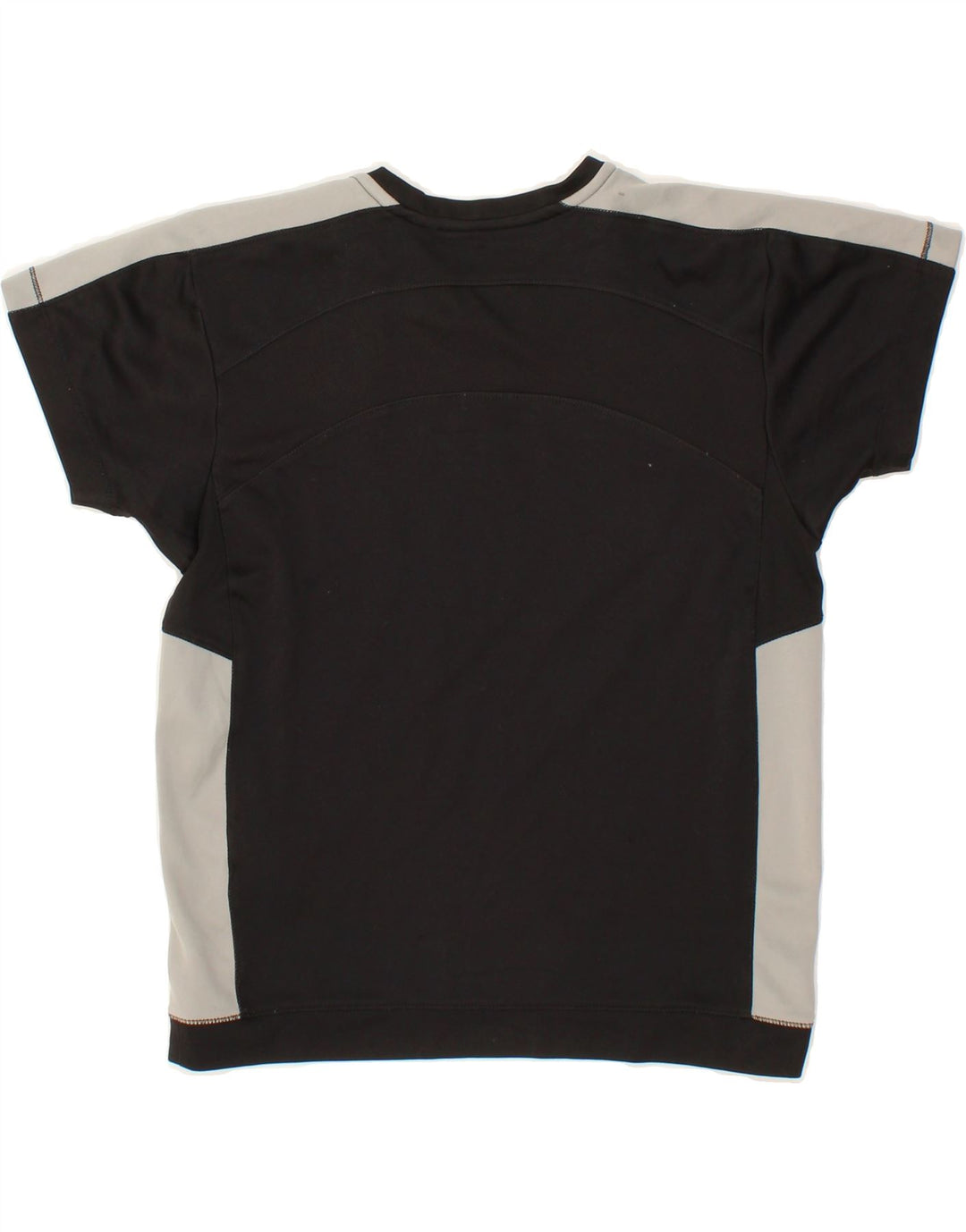 CHAMPION Womens T-Shirt Top UK 12 Medium Black Colourblock Vintage Champion and Second-Hand Champion from Messina Hembry 