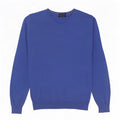 Massimo Dutti Herre V-hals sweater Medium Blå Bomuld