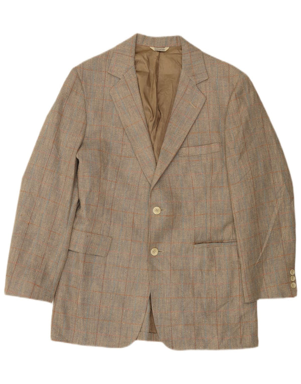 Oakmont Herre 2-knaps blazerjakke str. 39 Medium Brown Check