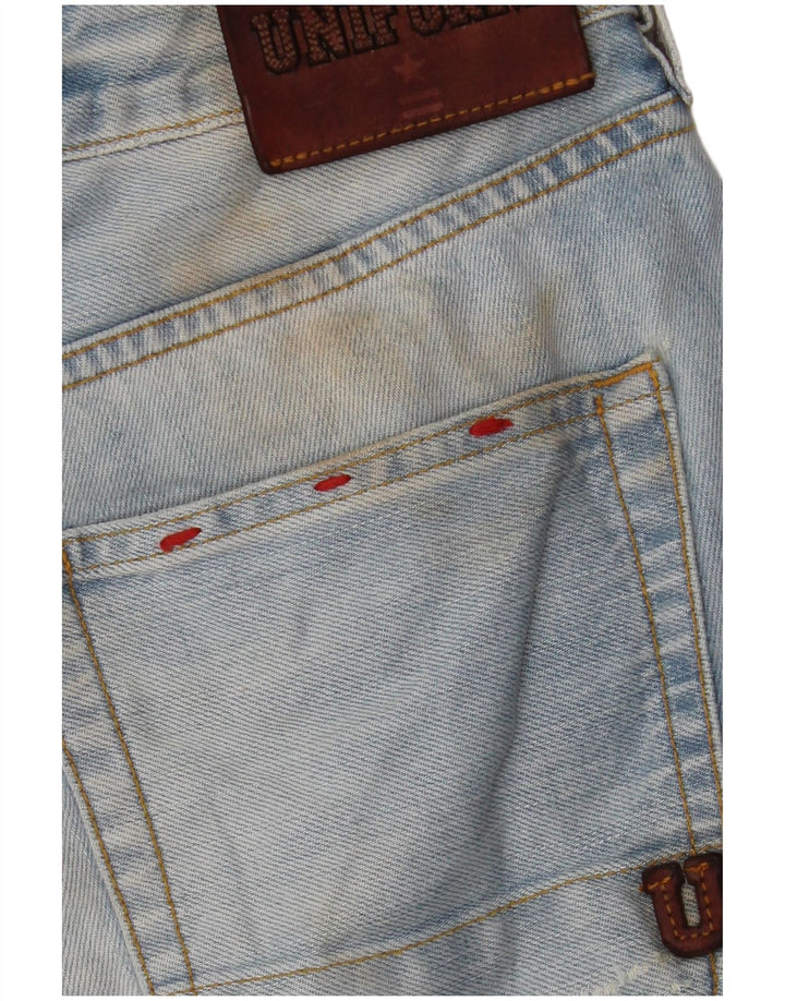 Uniform Herre Distressed Denim Shorts W30 Medium Blue Cotton
