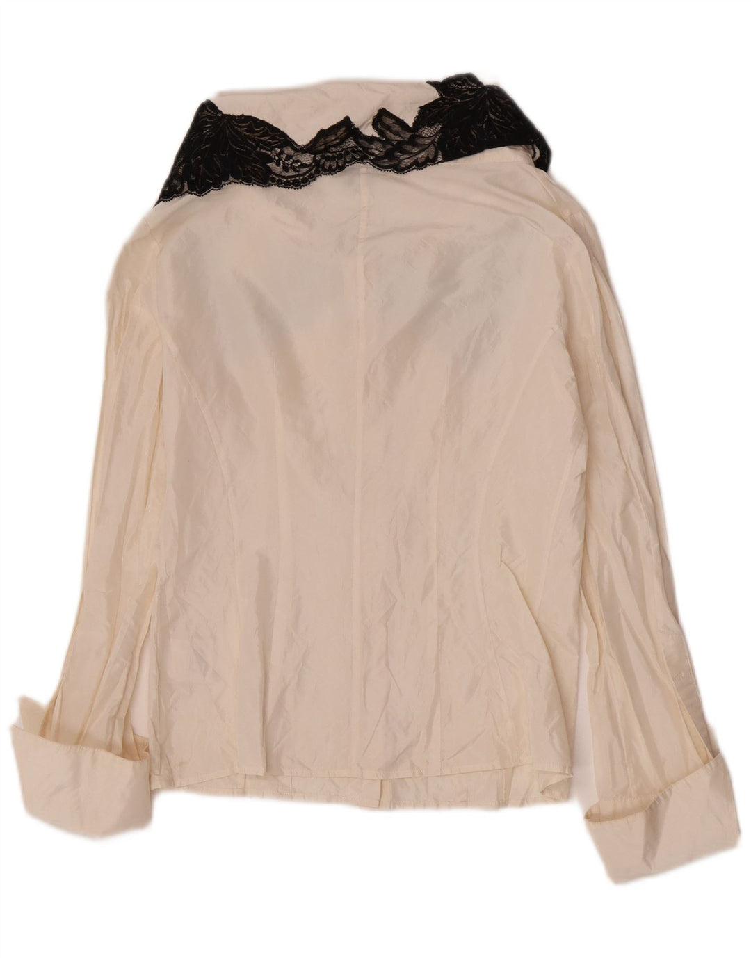 Gianfranco Ferre Dameskjorte Bluse IT 44 Medium Off White Floral