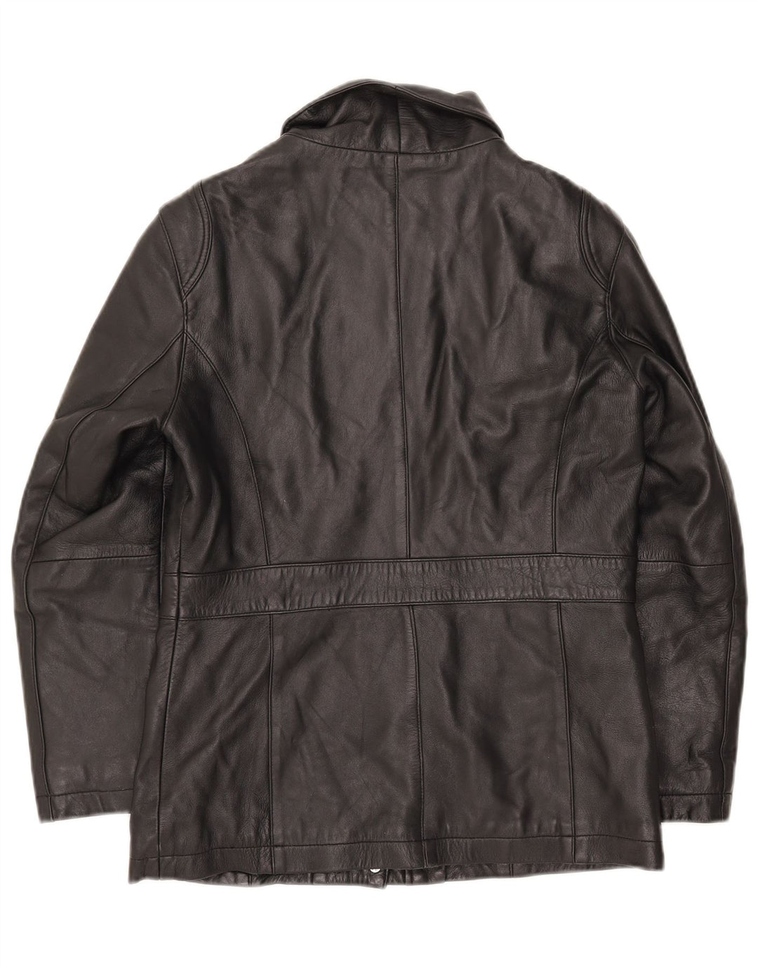 Vintage læderjakke til kvinder UK 10 Small Black