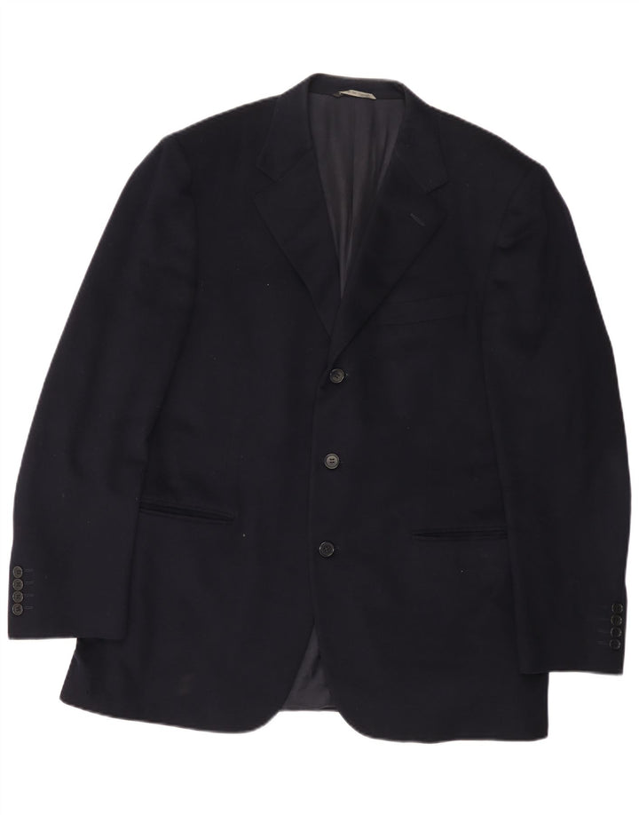 Canali Herre 3-knaps blazerjakke IT 52 XL Marineblå Uld