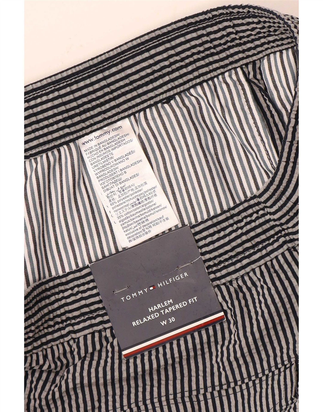 Tommy Hilfiger Herre Harlem Relaxed Fit Chino Shorts W30 Medium Navy Blue