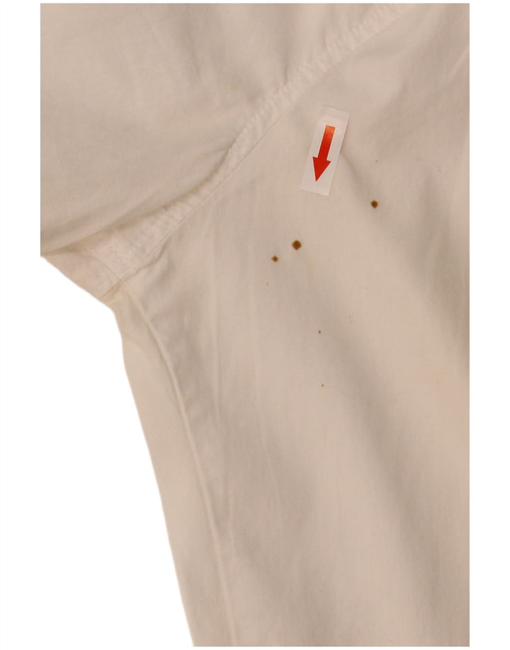 Eddie Bauer Dame Pullover Shirt UK 18 XL Hvid Bomuld