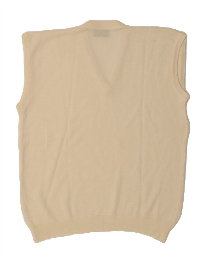 FLORENCE Mens Vest Tank Top Medium Beige Vintage Florence and Second-Hand Florence from Messina Hembry 
