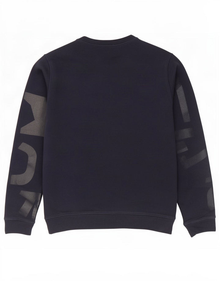 Lacoste Dame Grafisk Sweatshirt Jumper Størrelse 40 Medium Marineblå Bomuld