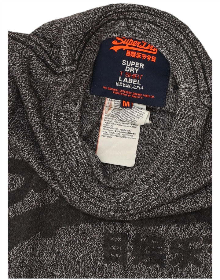 Superdry grafisk t-shirt til mænd, mellemgrå flækket bomuld