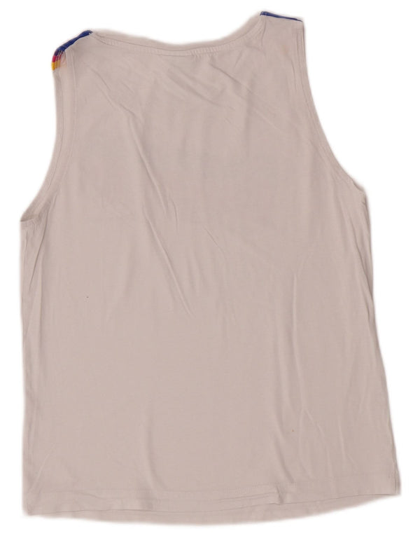 Champion Kvinder Grafisk Vest Top UK 10 Small White