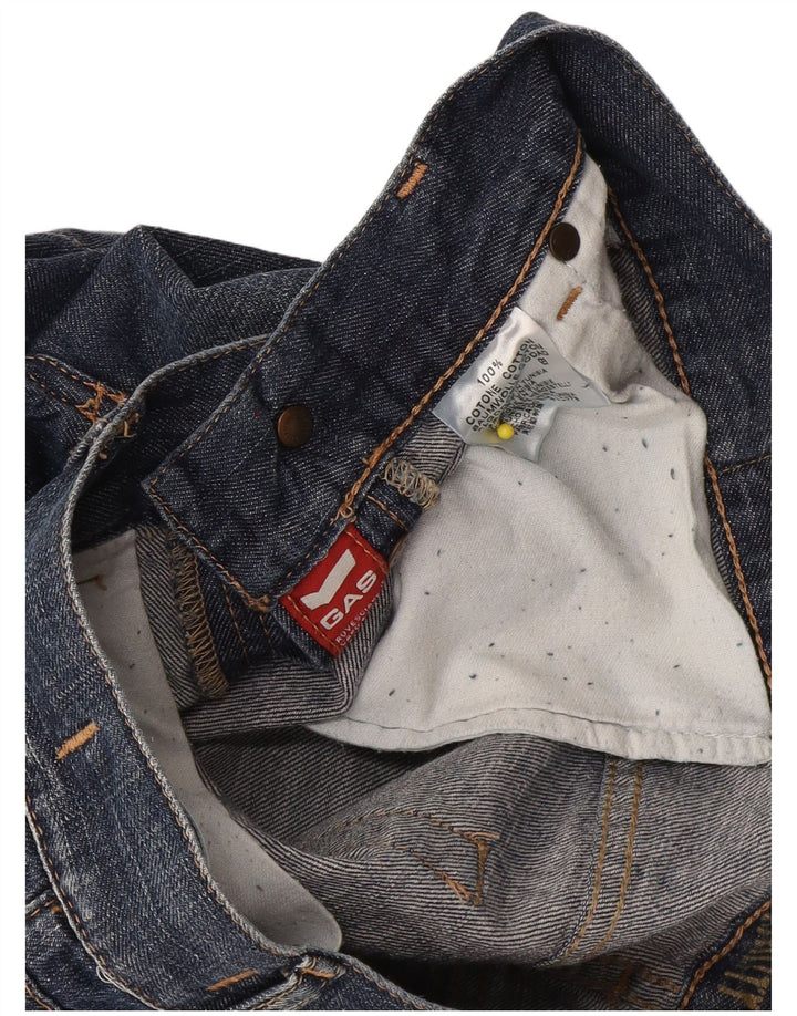 Gas denimshorts til mænd W30 Medium marineblå bomuld