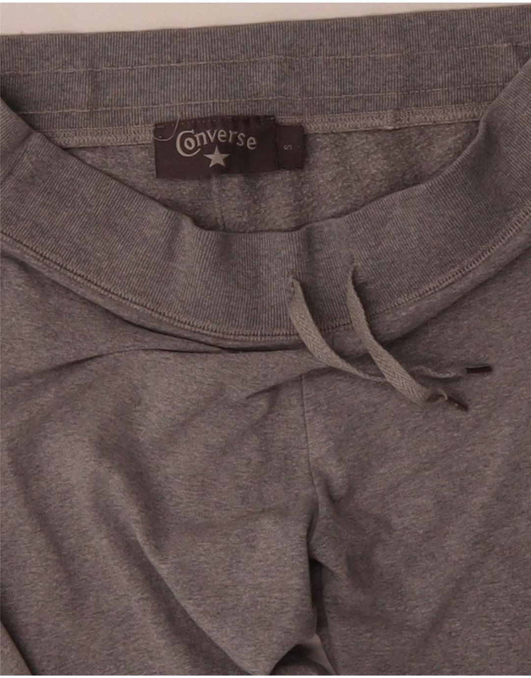 CONVERSE Womens Tracksuit Trousers Joggers UK 10 Small Grey Cotton